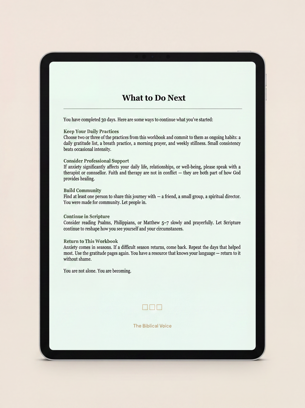 Peace for the Anxious Mind: A 30-Day Biblical Devotional