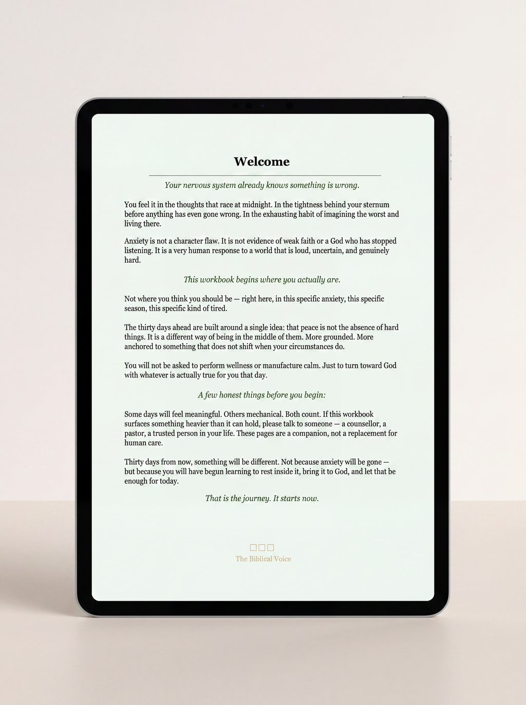 Peace for the Anxious Mind: A 30-Day Biblical Devotional
