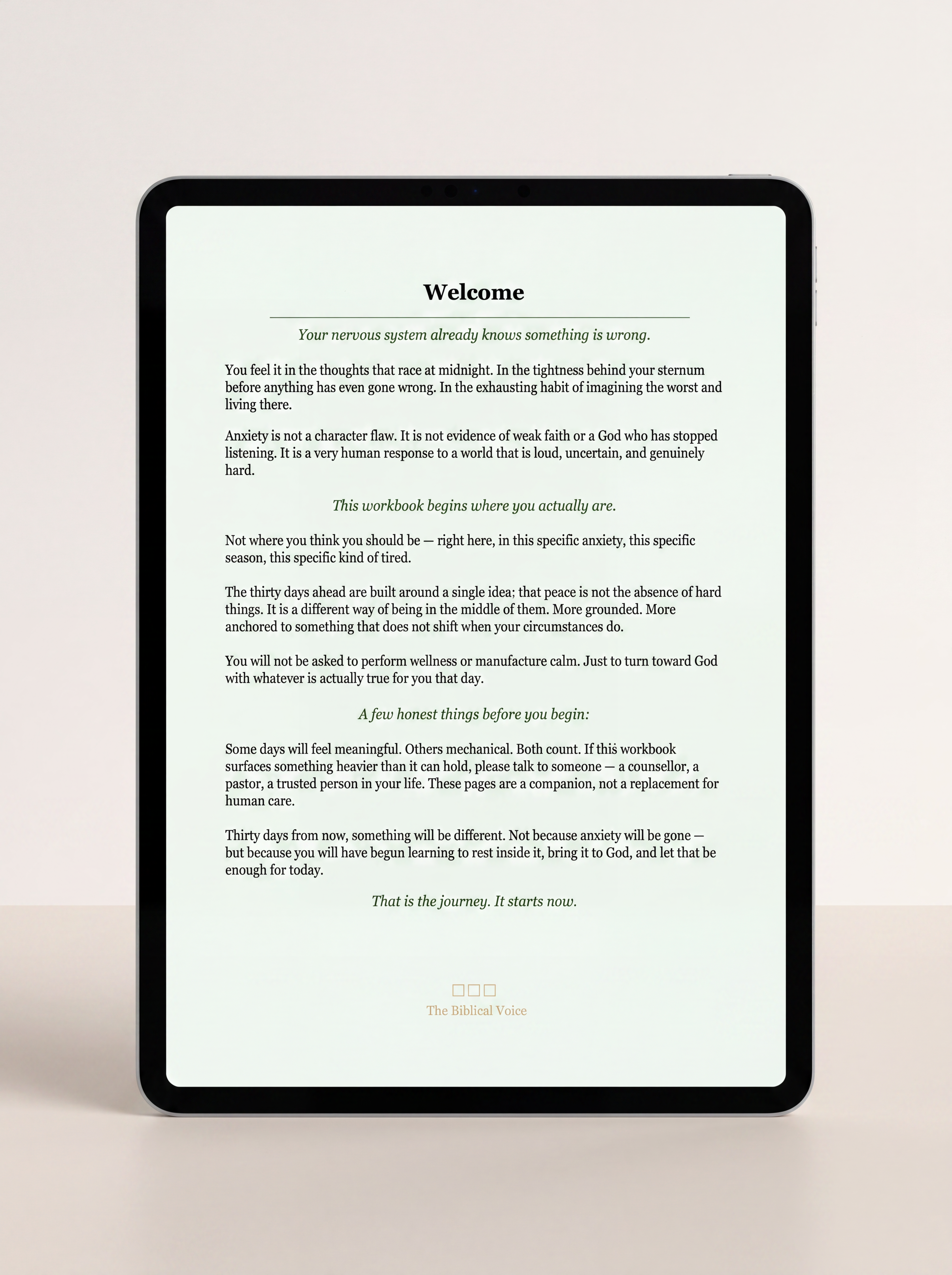 Peace for the Anxious Mind: A 30-Day Biblical Devotional